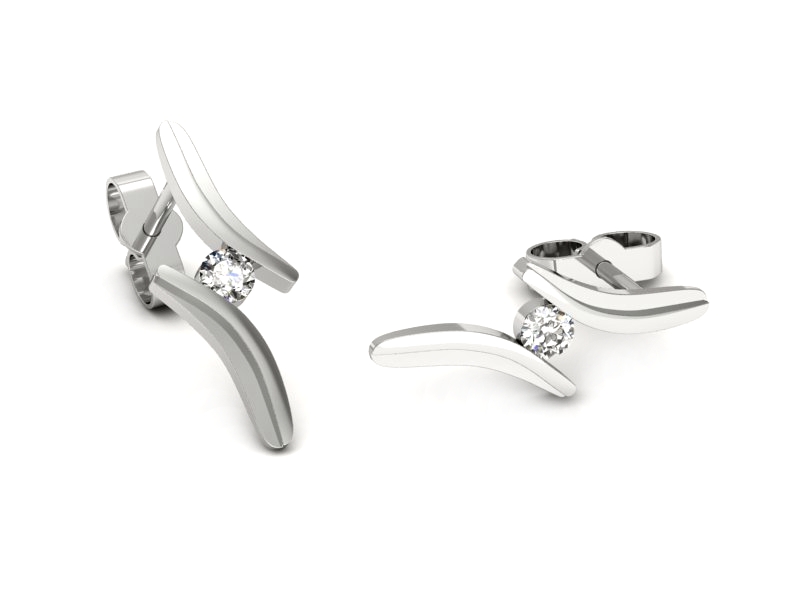 Kolczyki z brylantami - k16146b — zdjęcie 3