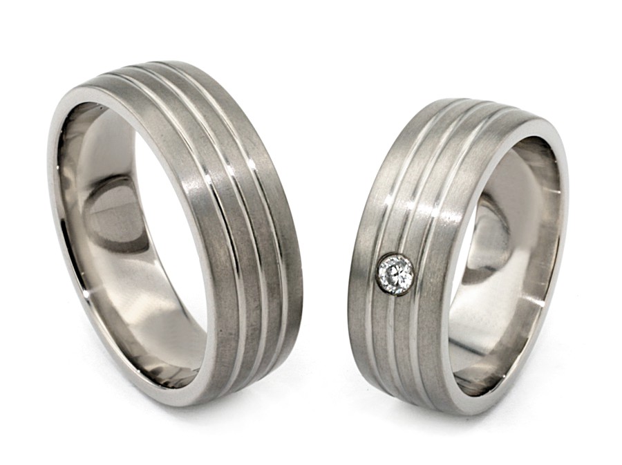 Obrączki tytanowe z cyrkonią - o12-7c_o — zdjęcie 3