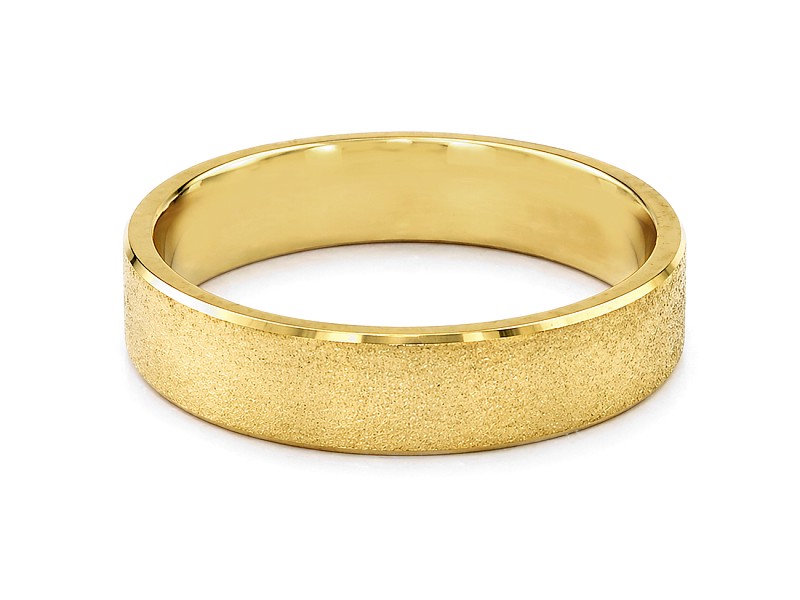 Obrączka złota matowana - obr0004 — zdjęcie 2