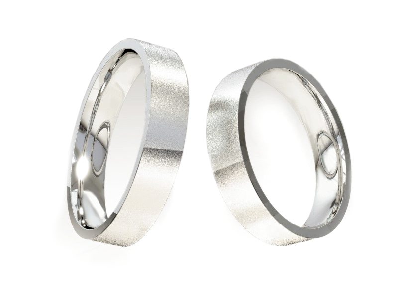 Obrączki z platyny klasyczne platynowe - obr0004m_pt — zdjęcie 3