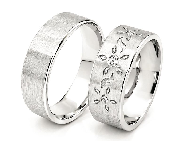 Obrączki z diamentami złote - obr_13_75_006ct — zdjęcie 3