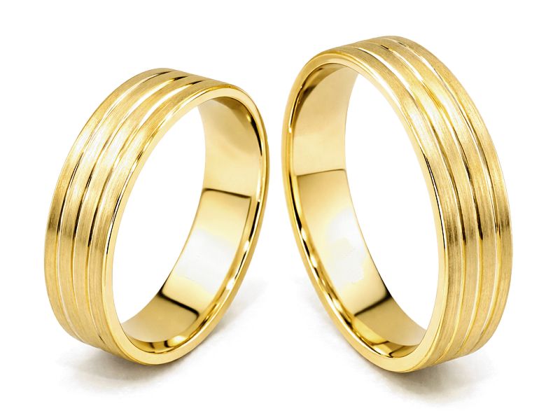Obrączki ślubne klasyczne żółte złoto - obr_8_5