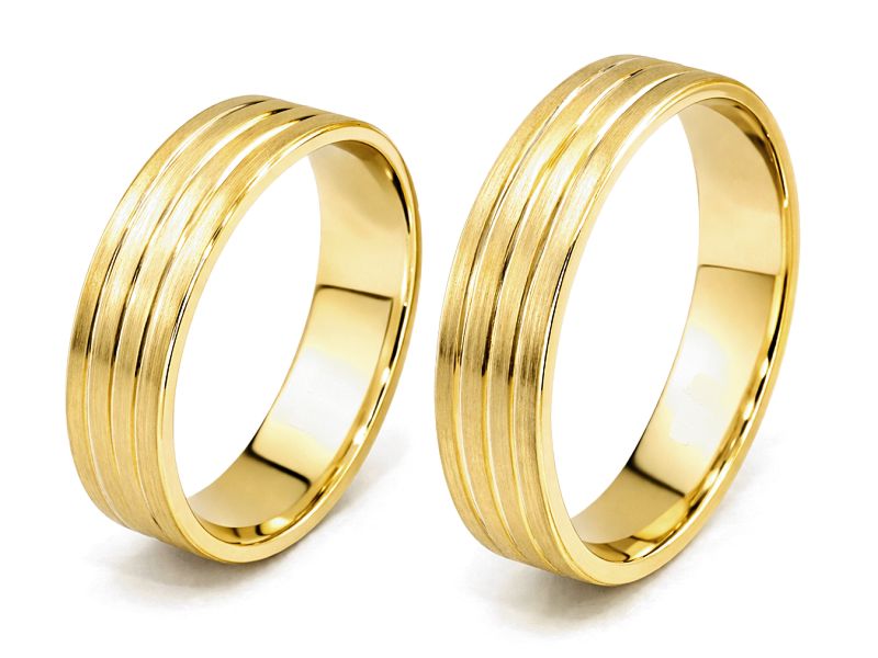 Obrączki ślubne klasyczne żółte złoto - obr_8_5 — zdjęcie 3