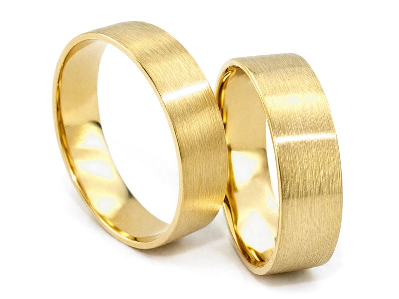 Obrączki ślubne żółte złoto - obr_szer6mm_ — zdjęcie 3