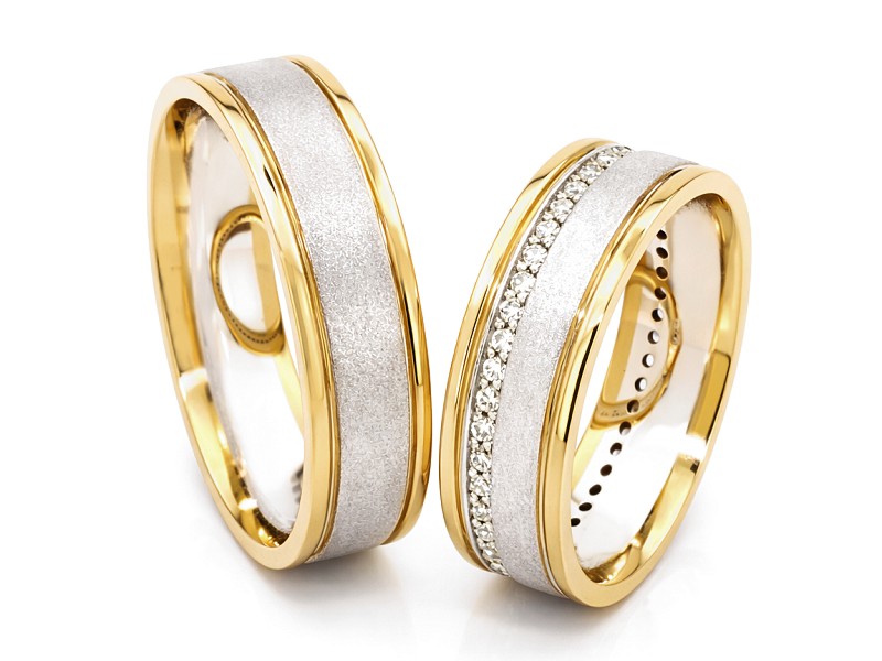 Obrączki z diamentami dwukolorowe - obr_Vs_6mm_1_7mm_033ct — zdjęcie 3