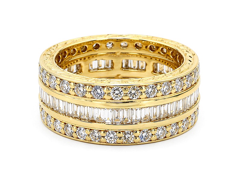 Obrączka złota z brylantami i diamentami - obraczka_1 — zdjęcie 3