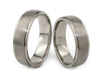 Titanium wedding rings - ot7-6_o - 1
