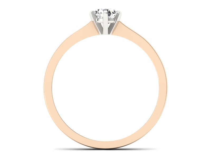 Pierścionek z brylantem - p15003cb — zdjęcie 2