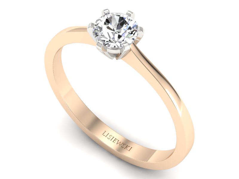 Pierścionek z brylantem - p15003cb — zdjęcie 3