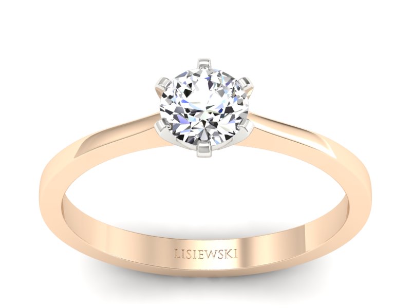 Pierścionek z brylantem - p15003cb