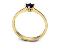 Złoty Pierścionek żółte złoto spinel - p15003zsp- 3