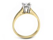 Pierścionek zaręczynowy z diamentami złoto 585 - p15011zb_p - 3