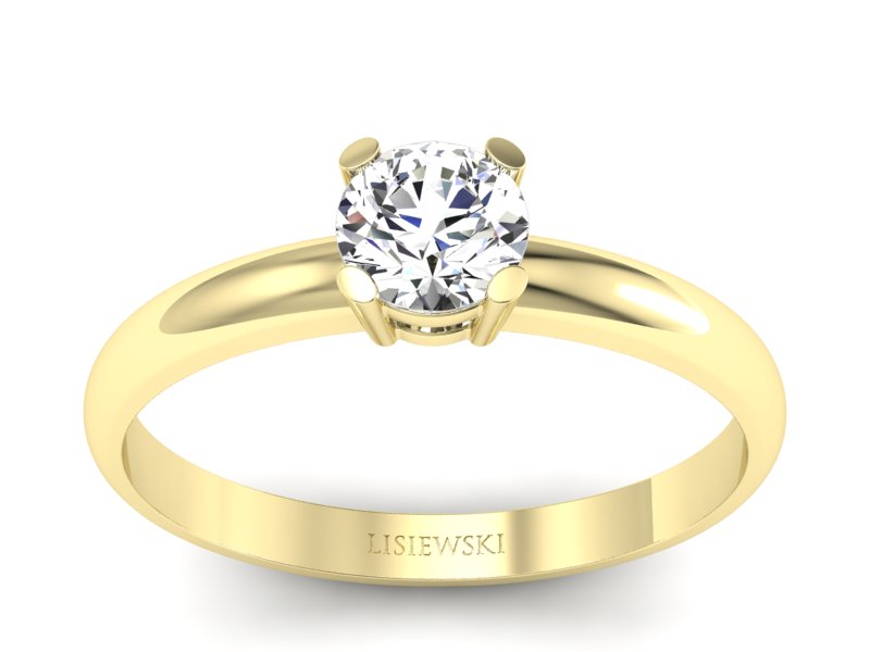 Pierścionek zaręczynowy z diamentami - P15013z