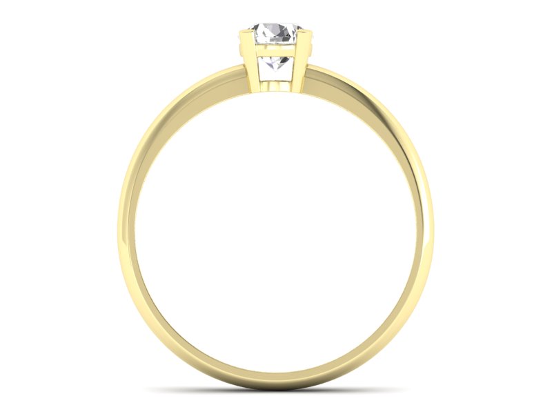 Pierścionek zaręczynowy z diamentami - P15013z — zdjęcie 2