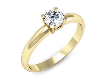 Pierścionek zaręczynowy z diamentami złoto 585 - P15013z - 1