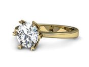 Złoty Pierścionek zaręczynowy z brylantem - p15020zbr_SI_I - 2