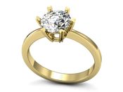 Złoty Pierścionek zaręczynowy z brylantem - p15020zbr_SI_I - 3