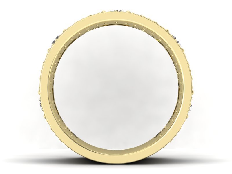 Pierścionek obrączka z brylantami i szafirami - p15022zsz — zdjęcie 2