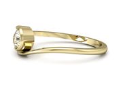 Złoty pierścionek z brylantem złoto próba 585 - P15033z_SI_F - 2