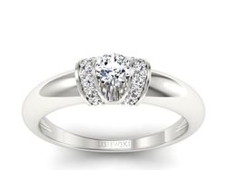 Pierścionek zaręczynowy z diamentami - p15039b