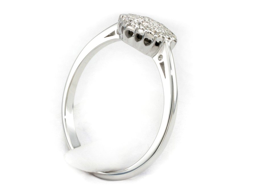 Pierścionek zaręczynowy z brylantami - P15049bbr_Si_G — zdjęcie 3