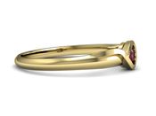 Złoty pierścionek z rubinem złoto proba 14k - p15067zr - 2
