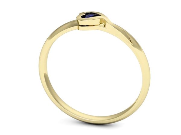 Złoty pierścionek ze spinelem - p15067zsp