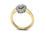Pierścionek zaręczynowy z diamentami złoto 585 - p15090zb - 3