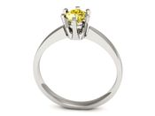 Złoty pierścionek z brylantem lemon - P15093bbr_lemon - 3