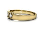 Pierścionek zaręczynowy z brylantami żółte złoto - P15094Z - 2