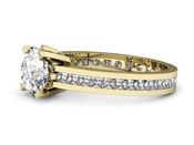 Pierścionek zaręczynowy z diamentami złoto 585 - p15095z - 2