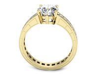 Pierścionek zaręczynowy z diamentami złoto proba 585 - p15095z- 3