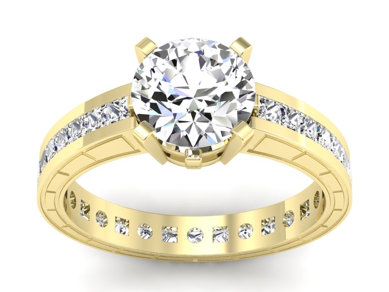 Pierścionek zaręczynowy z diamentami - p15095z