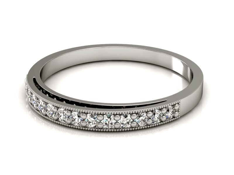 Pierścionek zaręczynowy z brylantami - P15137b — zdjęcie 2