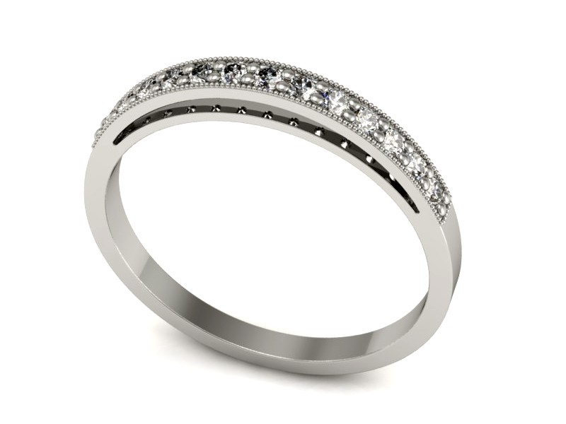 Pierścionek zaręczynowy z brylantami - P15137b — zdjęcie 3