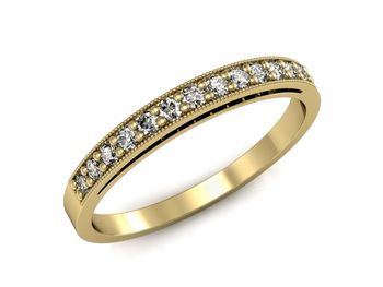 Pierścionek zaręczynowy z brylantami złoto 585 - P15137z - 1