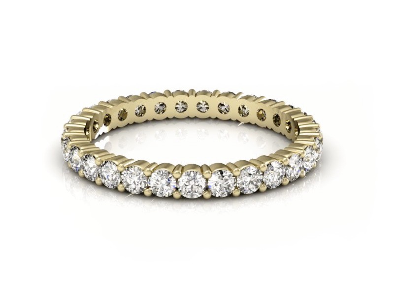 Obrączka z brylantami żółte złoto - P15144z — zdjęcie 2