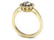 Pierścionek zaręczynowy z diamentami złoto 585 - P15149z - 3