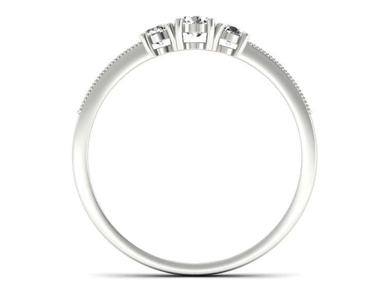 Złoty pierścionek z brylantami białe złoto - p15204b_P_I — zdjęcie 2