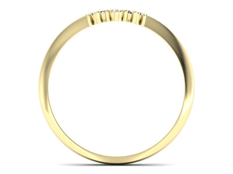 Pierścionek zaręczynowy z brylantami - P15209z — zdjęcie 2