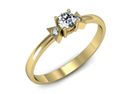 Pierścionek zaręczynowy z diamentami złoto 585 - P15275z