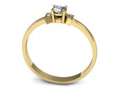 Pierścionek zaręczynowy z diamentami złoto 585 - P15275z - 3