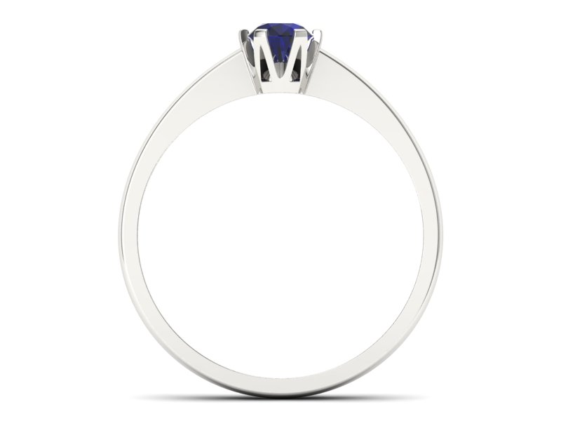 Złoty pierścionek ze spinelem białe złoto - P15290bsp — zdjęcie 2