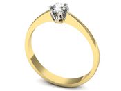 Pierścionek zaręczynowy z brylantem złoto 585 - P15290zb - 3