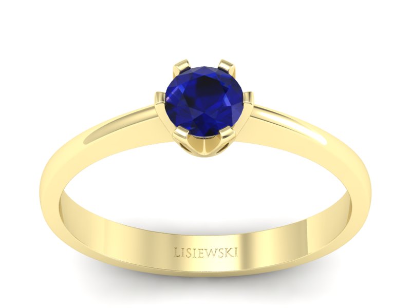 Złoty pierścionek ze spinelem - P15290zsp