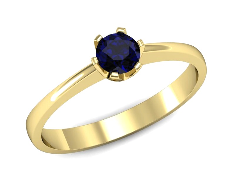 Złoty pierścionek ze spinelem - P15290zsp — zdjęcie 4