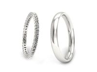 Obrączki ślubne obrączki złote z brylantami białe złoto 585 - p153019t232b- 3