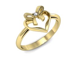 Złoty Pierścionek zaręczynowy z brylantem złoto - P15418z