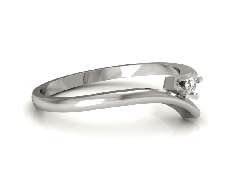 Pierścionek zaręczynowy z brylantem - p16002b_Si_H — zdjęcie 5
