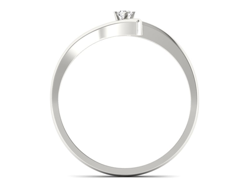 Pierścionek zaręczynowy z brylantem - p16002b_Si_H — zdjęcie 2